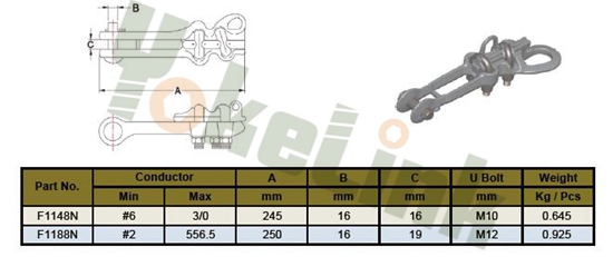 Straight Line Strain Clamp