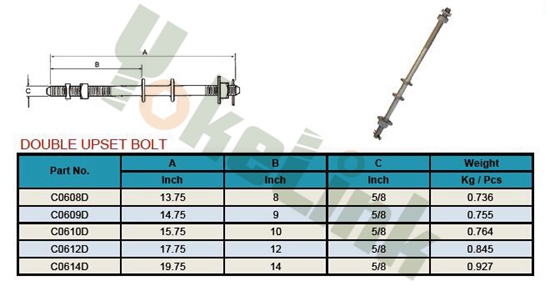 Spool Bolt-Double Upset Bolt