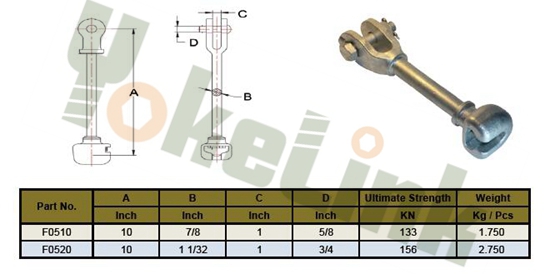 Hot Line Socket Clevis